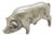 Vintage Italian Handmade Silver 800 Pig Figurine, Arezzo, 1970s For Sale