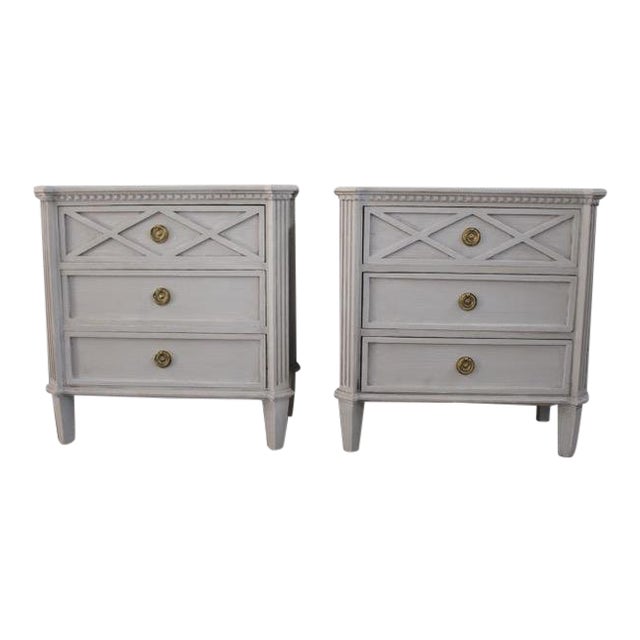 20th Century Swedish Gustavian Style Nightstands A Pair Chairish