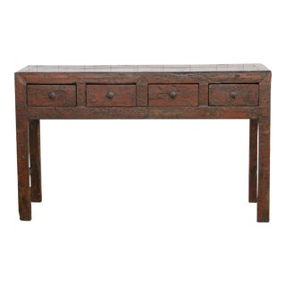 Antique Asian Farmhouse Console For Sale