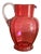Antique Victorian Cranberry Glass Jug, 1860 For Sale