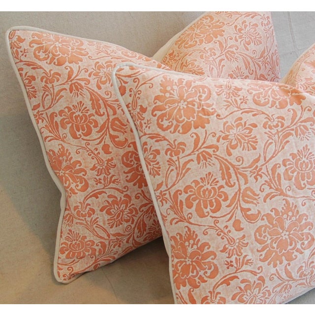 Designer Italian Fortuny Cimarosa Feather/Down Pillows a Pair Chairish