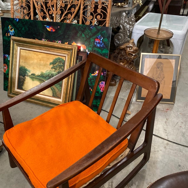 Mid Century Danish Style Rocking Chair For Sale - Image 4 of 6