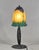 French Art Deco Enamelled Table Lamp by Les Etablissements Leune - 1920s France For Sale - Image 4 of 15