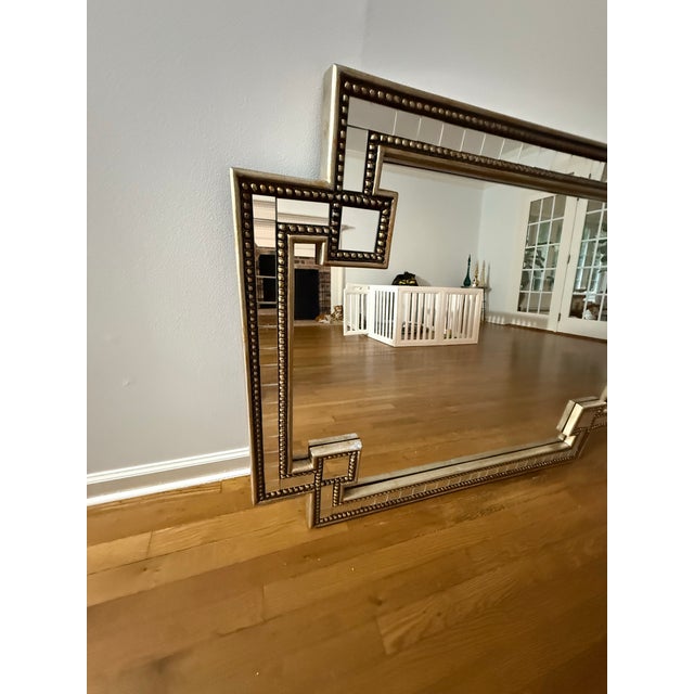 Art Deco John-Richard Collection Mosaic Mirror – Gold & Silver Leaf For Sale - Image 3 of 7