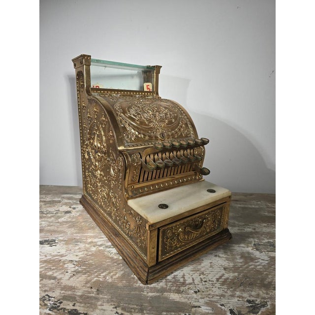 Brass Cash Register from National, 1900s For Sale - Image 10 of 18