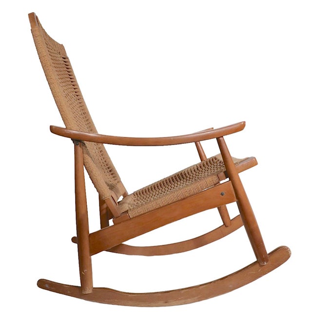 Mid Century Rocking Chair Made in Yugoslavia After Wegner Chairish