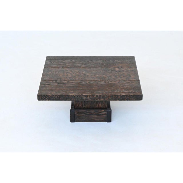 Mid-Century Brutalist Square Coffee Table, France, 1970s For Sale - Image 15 of 18