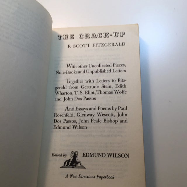 "The Crack Up" Classic Soft Cover Book by F. Scott Fitzgerald For Sale - Image 4 of 7