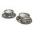 1940s Medallion Tea Cup & Saucer Sets Set of 2 - 4 pcs For Sale