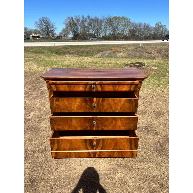 19th Century French Burl Walnut Chest of Drawer / Commodes For Sale - Image 12 of 17