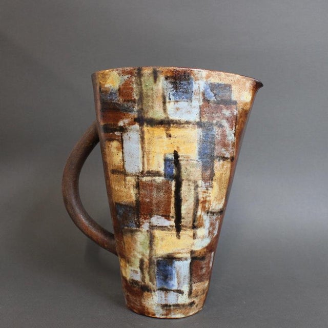 Vintage French Ceramic Jug by Alexandre Kostanda, 1960s For Sale - Image 4 of 18