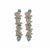 Modern Geometric Topazes Drop Earrings, Silver, Gold, Pair For Sale - Image 4 of 10
