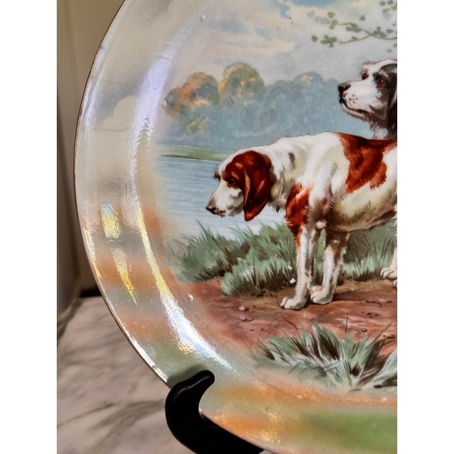 Antique Unger & Schilde Irish Setter Hunting Scene Decorative Plate For Sale - Image 4 of 18