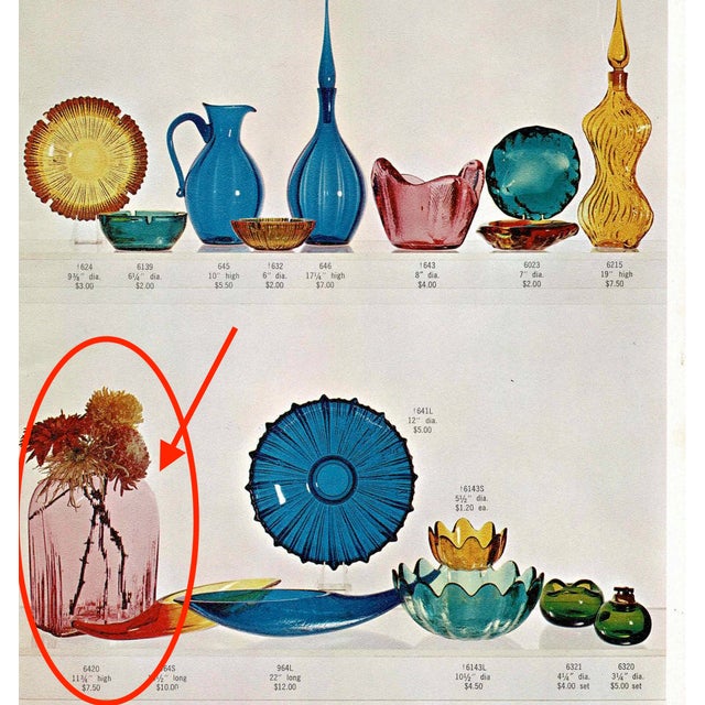 1964 Joel Myers for Blenko 6420 Vase in Jonquil Yellow For Sale - Image 11 of 11