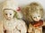 4 Vintage dolls from a Boca Taton private collection- all tag bodies, two porcelain Handpainted faces, one vintage Italian...