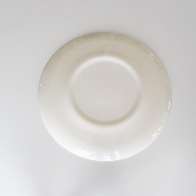 Ohio Buckeye State Delft Style Blue and White Decorative Plate For Sale - Image 4 of 4