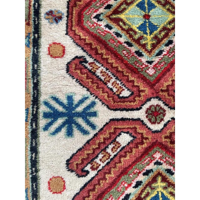 Small Caucasian Sinkiang Rug, 1970s For Sale - Image 12 of 16