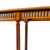 Vintage Neoclassical Two-Tier Sofa Walnut Table With Inset Glass Top & Fluted Legs For Sale - Image 4 of 8
