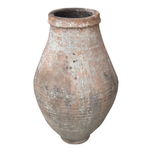 Antique Mediterranean European Terracotta Storage Jar / Olive Jar