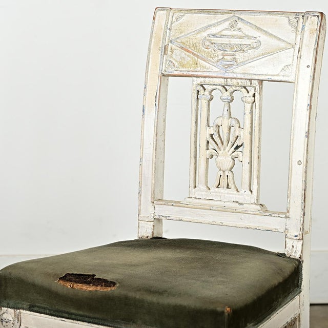 French Pair of 19th Century Period Directoire Side Chairs For Sale - Image 4 of 14