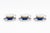 Hermes Paris "Cocarde de Soie" Porcelain Tea Service for Three, with ribbon design and gilt rim, comprising: three (3)...