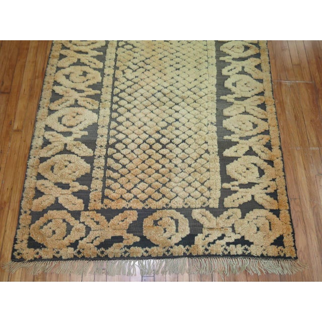 Contemporary Zabihi Collection High Low Vintage African Rug - 4'9" x 5'10" For Sale - Image 3 of 6