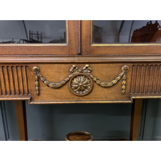 Brown Neoclassical Display Cabinet from Waring & Gillow, 1910 For Sale - Image 8 of 18