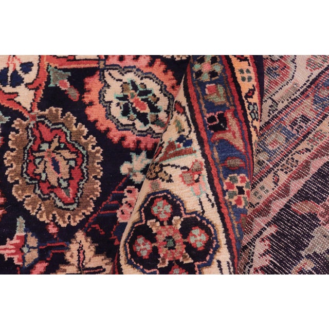 Textile Antique Ardbeel Blue/Beige Wool Rug - 6'11'' X 10'5'' For Sale - Image 7 of 10