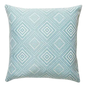 The House of Scalamandré Antigua Weave Outdoor Pillow, Sky