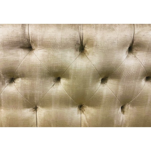 Lee Industries Custom Velvet Sofa Pair - Chesterfield Style For Sale - Image 9 of 10