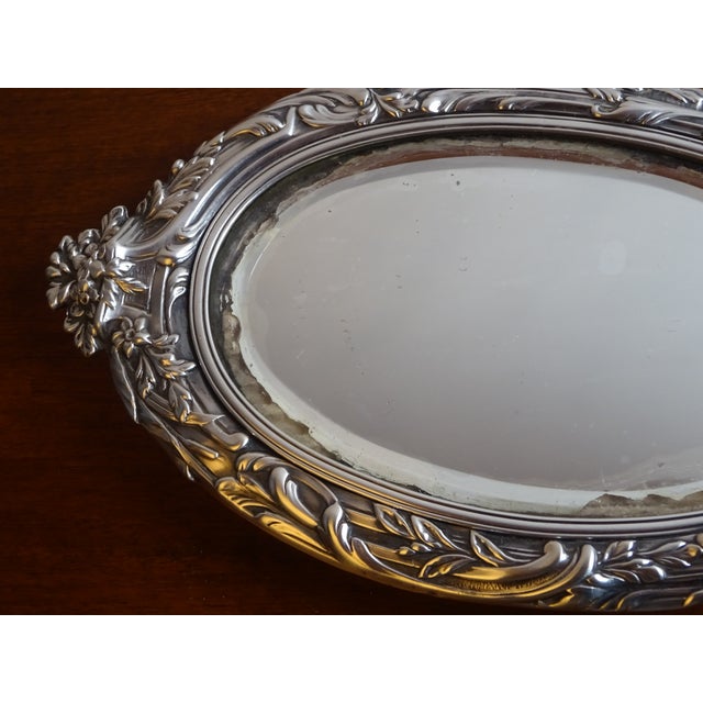 Silver Hand Mirror, 1890s For Sale - Image 15 of 18