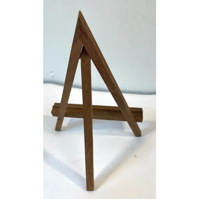 Vintage Wooden Petite Table Easel For Sale - Image 4 of 6