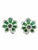 2020s Natural Sapphire, Emerald & Diamond Earring in 14k Gold For Sale - Image 5 of 8