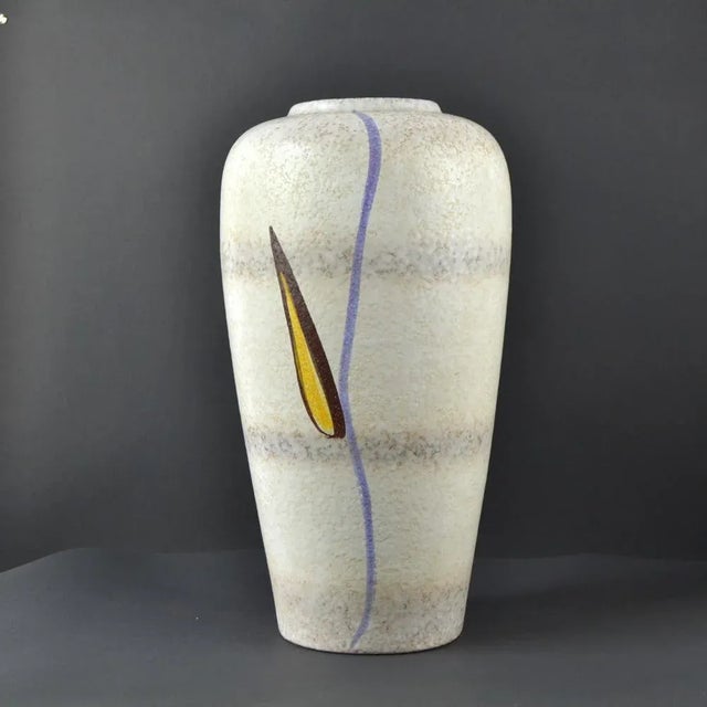 Fat lava vase by Bodo Mans for Bay keramics. This piece has an attribution mark, I am sure that it is completely authentic...