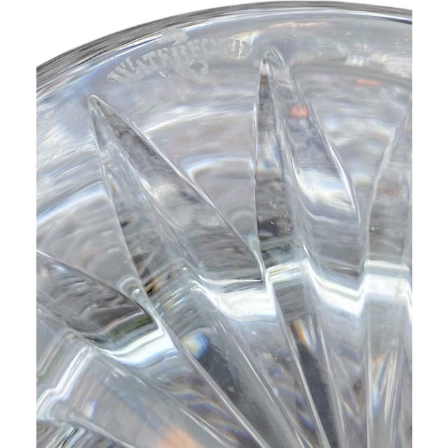 Transparent Vintage Waterford Crystal Killarney Pattern 10" Flared Centerpiece Vase (Signed Seahorse Mark) For Sale - Image 8 of 8