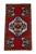 1970s Hand Knotted Small Turkish Rug Entry Kitchen Decor Door Mat Yastik Rug - 20" X 36" For Sale - Image 4 of 11