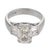 Contemporary Vintage Gia 1.55 Carat Old Mine Cut Diamond Platinum Engagement Ring, Size 5.5 For Sale - Image 3 of 8