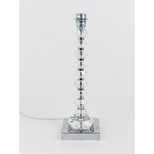 Table Lamp with Huge Faceted Diamond Crystals from Bakalowits & Söhne, Austria, 1970s For Sale - Image 10 of 14