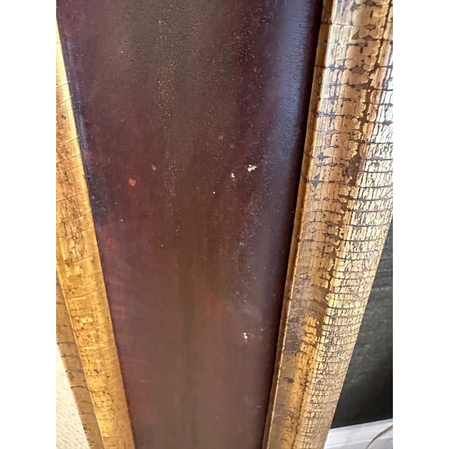 Antique Mahogany & Gilded Mirror For Sale - Image 9 of 10