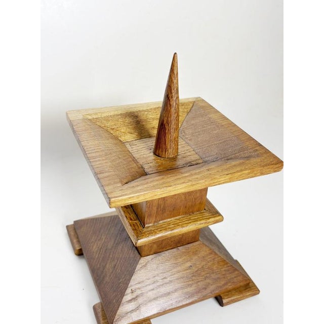 1940s Oak Candleholder, France, 1940s For Sale - Image 5 of 11