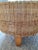 Late 20th Century Round Rattan Ottoman, Vintage For Sale - Image 5 of 11
