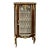 Grand French Louis XV Display Vitrine – Solid Wood Curio Cabinet With Gilded Inlay & Glass Shelves For Sale