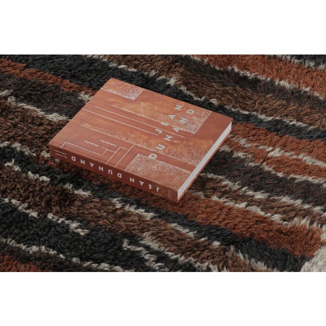 Vintage Swedish Rya Runner in Gray, Brown & Black Abstract Pattern - Rug & Kilim For Sale - Image 9 of 9