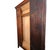 Brown Arts & Crafts Carved Oak Wardrobe Armoire With Mirror Door, 76" For Sale - Image 8 of 15