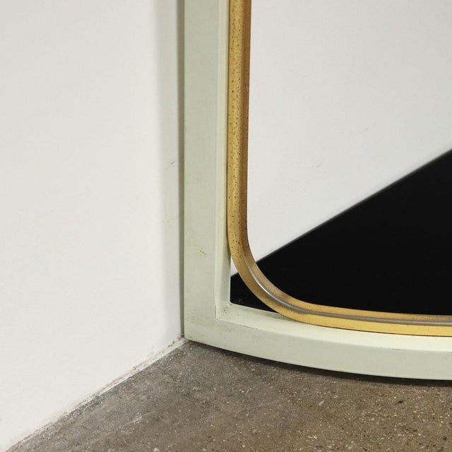 Metal Vintage Console Table in Metal and Brass by Tommaso Barbi, 1970s For Sale - Image 7 of 9