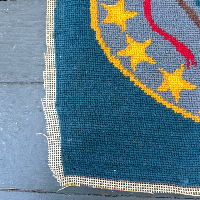 American 1970’s Original Bicentennial Patriotic Needlepoint For Sale - Image 3 of 6