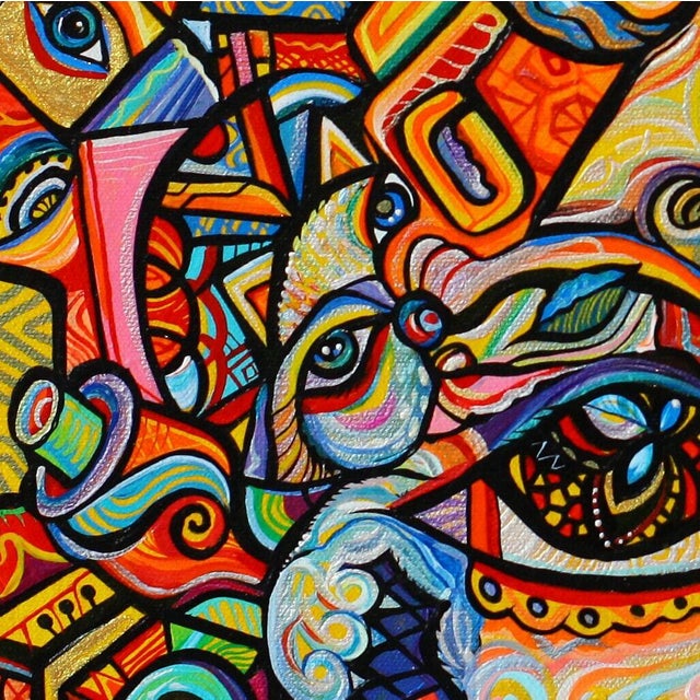 This is a one of a kind original cubist painting by San Diego artist, Alexander Arshansky. Its dimensions are 24x30. It is...