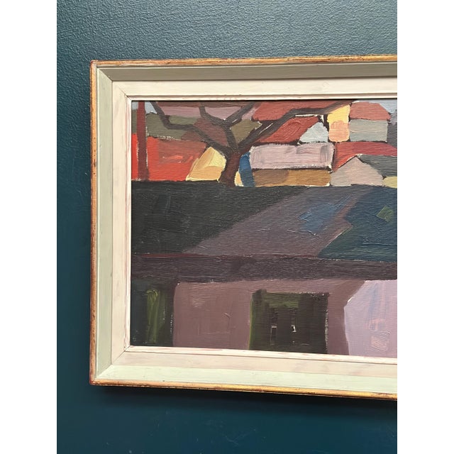 Mid-Century Modern Raymond Wallentin, On the Outskirts of Kalmar, 1959, Oil on Canvas, Framed For Sale - Image 3 of 18