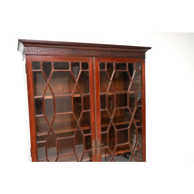 Wood Antique Georgian Bookcase in Wood, 1800s For Sale - Image 7 of 9