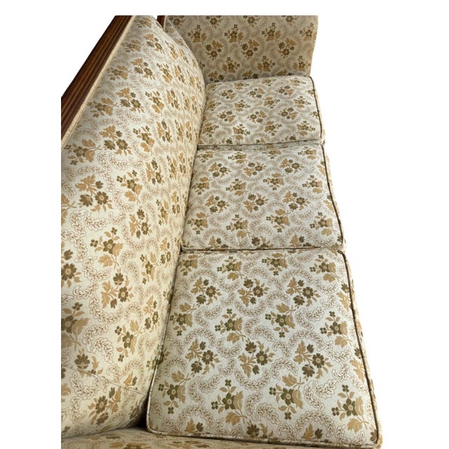 Early 21st Century Floral & Fanciful, Duncan Phyfe Style Settee For Sale - Image 5 of 8